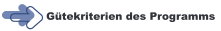 Gtekriterien des Programms